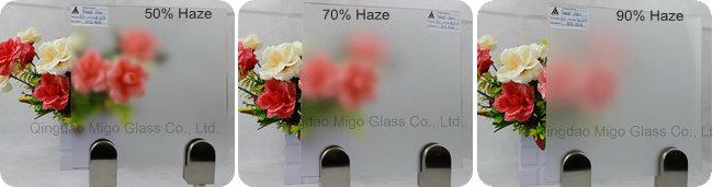 90% Frost Degree Acid Etched Misty Glass