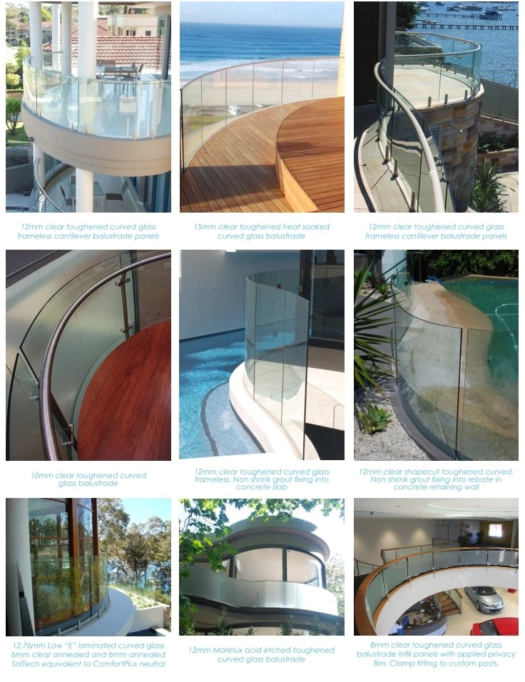 MIGO curved glass balustrade project case MIGO curved glass balustrade project case