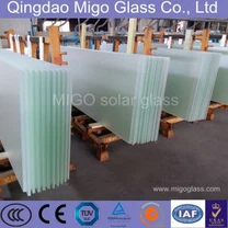 3,2 mm laag ijzerhard gehard zonneglas