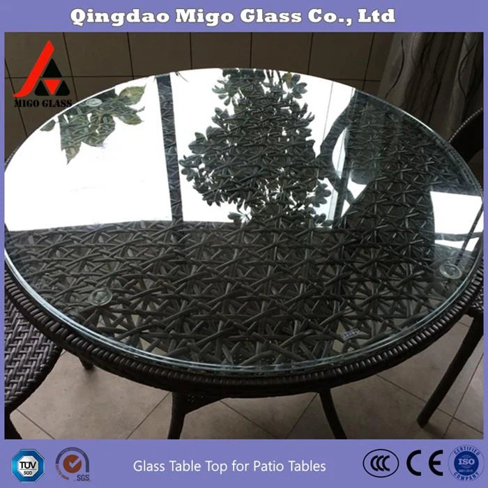 Glass top for coffee tables