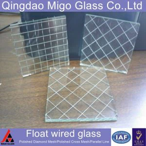 Bedraad glas met patroon