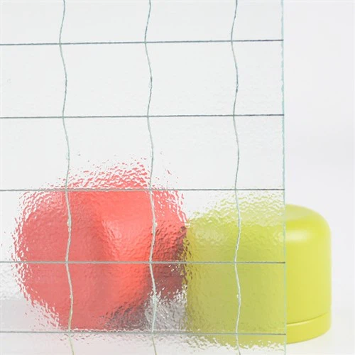 Helder draadglas met patroon